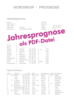 Jahresprognose PDF