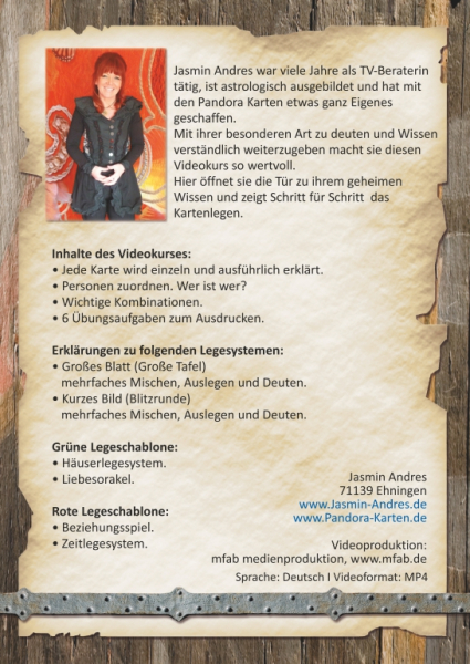 Pandora® Videokurs auf Dual USB Stick